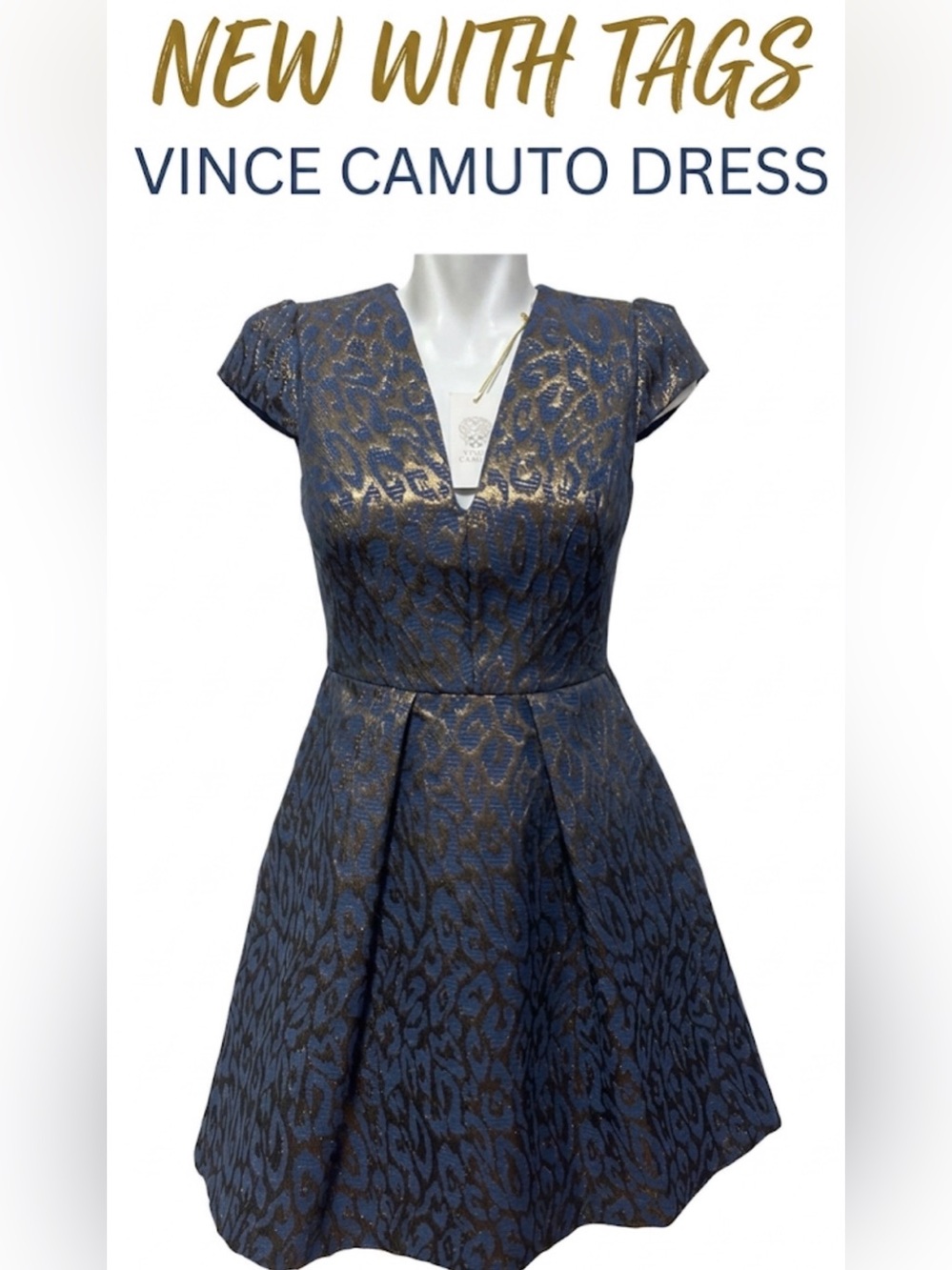 Vince Camuto NWT JACQUARD DRESS